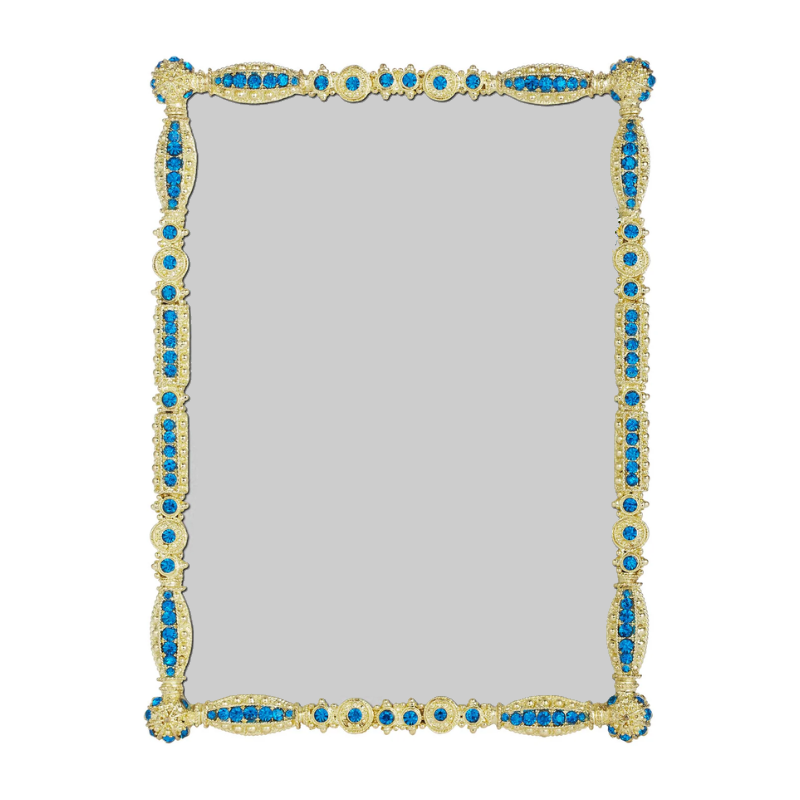 FR ASBURY CAPRI BLU/GD 5X7